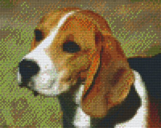 Beagle Four [4] Baseplate PixelHobby Mini-mosaic Art Kit